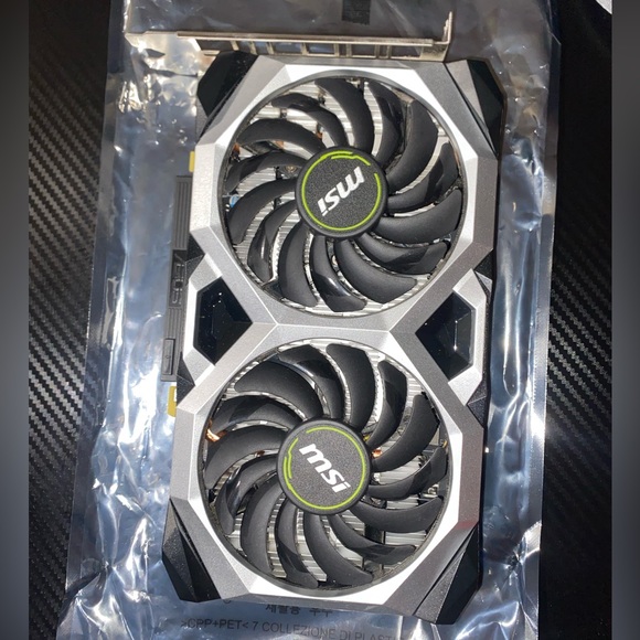 MSI GeForce GTX 1650 Super Ventus XS OC 4GB Graphics Card, Silver